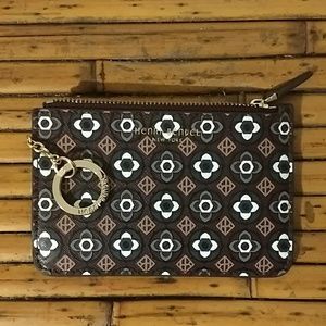 Mini zip Foulard Print coin purse
